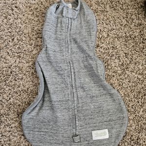 Woombie Heathered gray grow with me swaddle